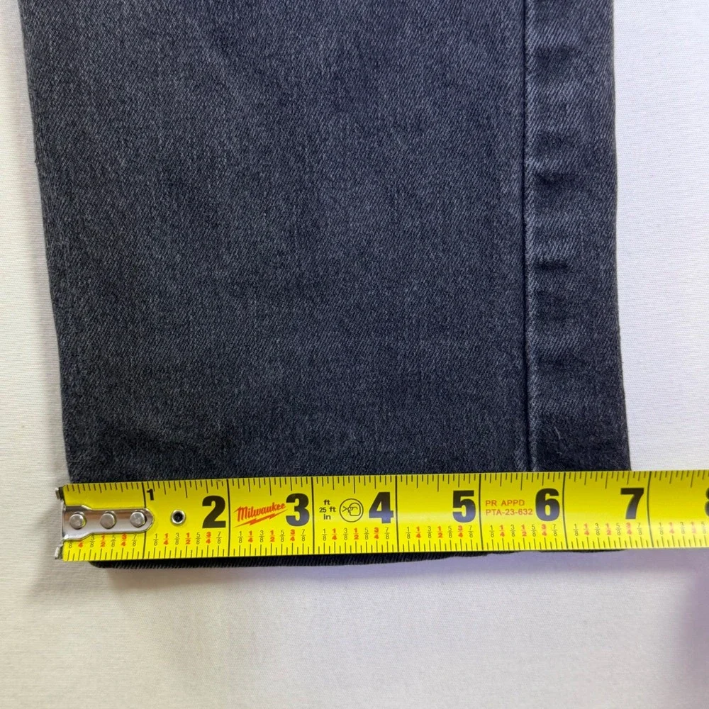 Levis 502 Regular Taper Mens 32x29 Jeans Charcoal Black Wash 29507-0001